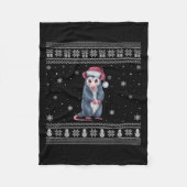 Ossum Lovers Men Women Santa Ugly Xmas Sweater Fleecedecke (Vorderseite)
