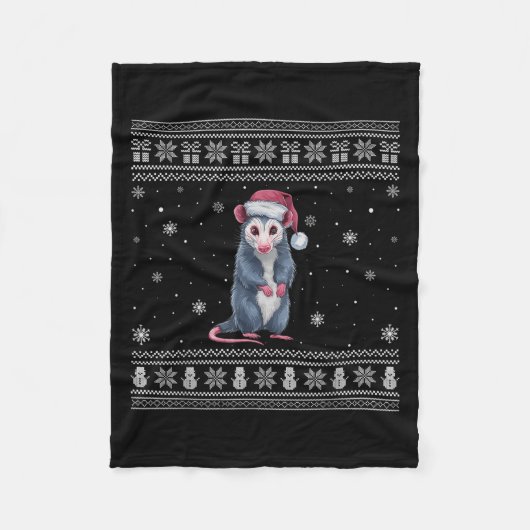 Ossum Lovers Men Women Santa Ugly Xmas Sweater Fleecedecke (Vorderseite)