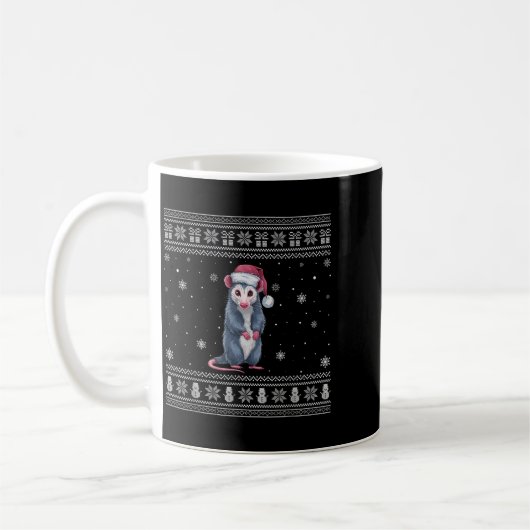 Ossum Lovers Men Women Santa Ugly Xmas Sweater Kaffeetasse (Links)