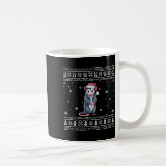 Ossum Lovers Men Women Santa Ugly Xmas Sweater Kaffeetasse (Rechts)