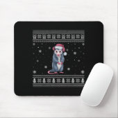 Ossum Lovers Men Women Santa Ugly Xmas Sweater Mousepad (Mit Mouse)