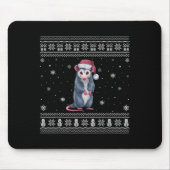 Ossum Lovers Men Women Santa Ugly Xmas Sweater Mousepad (Vorne)