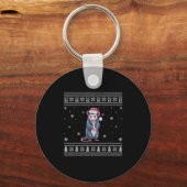 Ossum Lovers Men Women Santa Ugly Xmas Sweater Schlüsselanhänger (Vorderseite)