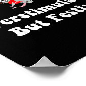Ossum Overstimulated But Festive Christmas Men Wom Poster (Ecke)