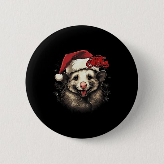 Ossum Ssum Funny Merry Christmas Santa Matching Fa Button (Vorderseite)