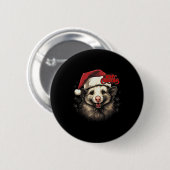 Ossum Ssum Funny Merry Christmas Santa Matching Fa Button (Vorne & Hinten)