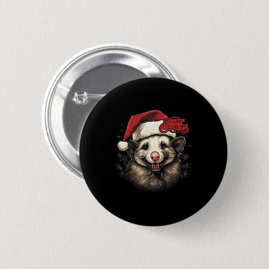 Ossum Ssum Funny Merry Christmas Santa Matching Fa Button (Vorne & Hinten)