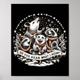Ossum Xmas Weihnachten, Ssum Hörst du, was ich hör Poster