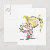 OST-009 Osterkuss Feiertagspostkarte (Vorne/Hinten)