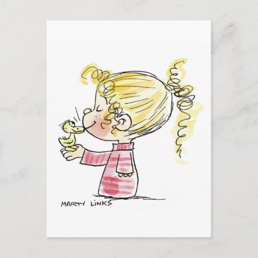 OST-009 Osterkuss Feiertagspostkarte (Vorderseite)