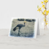 Ost-Afrikanischer Kranich Karte (Gelbe Blume)