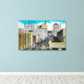 Ost am Broadway vom San Diego Hotel Leinwanddruck (Insitu (Holzboden))