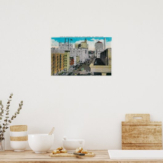 Ost am Broadway vom San Diego Hotel Poster (Küche)