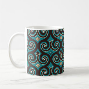 Ost-Arabesque: Elegantes Nahtloses Ornament. Kaffeetasse