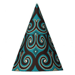 Ost-Arabesque: Elegantes Nahtloses Ornament. Partyhütchen