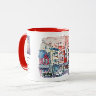 Ost-Berlin Happy Painting / Künstler Larry Lerew Tasse