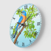 Ost-Bluebird in der Baumwall-Uhr Große Wanduhr (Winkel)