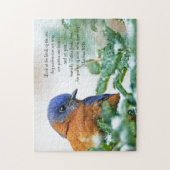 Ost-Bluebird-Puzzle mit Eisdecke Puzzle (Vertikal)