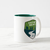 Ost-Bucht-Radweg Zweifarbige Tasse (VorderseiteRechts)