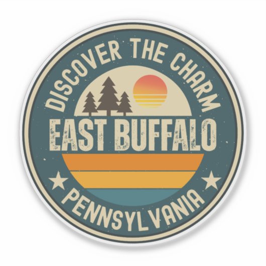 Ost-Buffalo, Pennsylvania Aufkleber (Vorderseite)