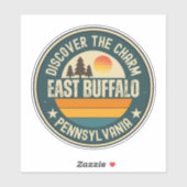 Ost-Buffalo, Pennsylvania Aufkleber (Blatt)