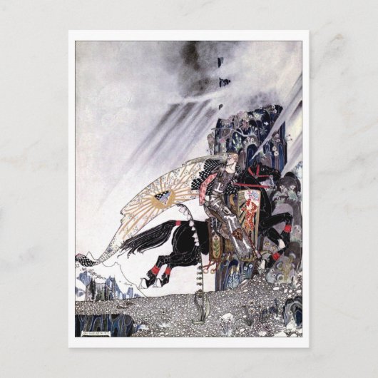 Ost der Sonne West des Mondes Vintage Postkarte (Vorderseite)