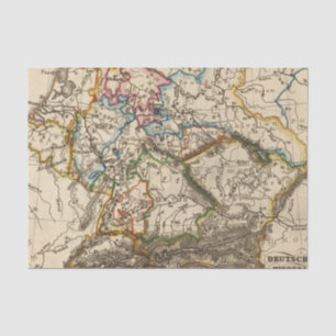 Ost - europäische Karte Seidenpapier