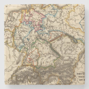 Ost - europäische Karte Steinuntersetzer