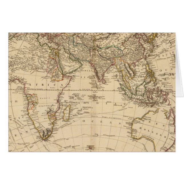 Ost-Halbkugel-Karte (Vorderseite (Horizontal))