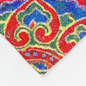 Ost-Indischer Elefantendruck Fleecedecke (Ecke)