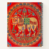 Ost-Indischer Elefantendruck Notizblock (Rückseite)