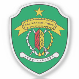 Ost-Kalimantan Provinz Wappen, Indonesien Aufkleber
