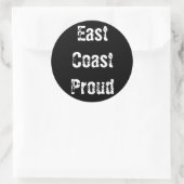 Ost-Küste-Stolz-Rundkleber Runder Aufkleber (Tasche)
