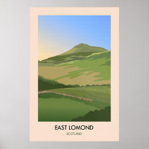 Ost Lomond Schottland Reiseplakat Poster