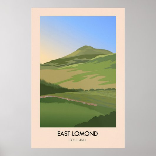 Ost Lomond Schottland Reiseplakat Poster (Vorne)