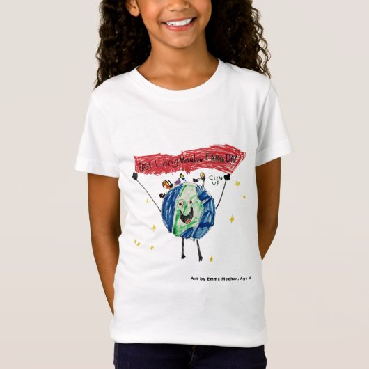 Ost-Longmeadow Earth Day Kindermädchen (T-Shirt) T-Shirt (Vorderseite)