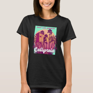 Ost-Los Angeles Kalifornien Palme Strand Retro  T-Shirt
