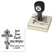 Ost-Orthodoxe Ikone Kreuz mit Jesus Gebet Gummistempel (Stempel)