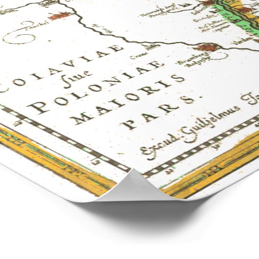 Ost-Preußen-Karte Poster (Ecke)