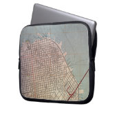 Ost-San Francisco Topografische Karte Laptopschutzhülle (Vorderseite Links)