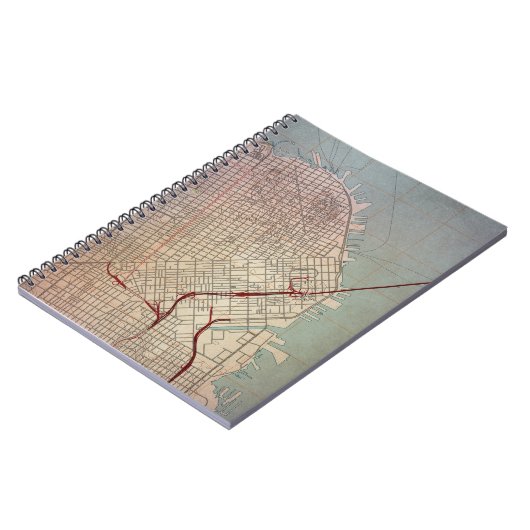 Ost-San Francisco Topografische Karte Notizblock (Linke Seite)