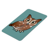 Ost-Screech-Owl (Rote Phase) Magnet (Linke Seite)