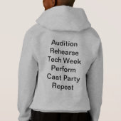 Ost-Theater: Publikum, Rehe... Funny Kids Hoodie (Rückseite)