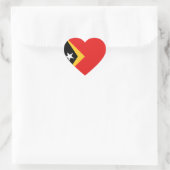 Ost-Timor-Flag-Heftsticker Herz-Aufkleber (Tasche)