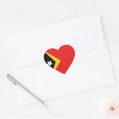 Ost-Timor-Flag-Heftsticker Herz-Aufkleber (Umschlag)