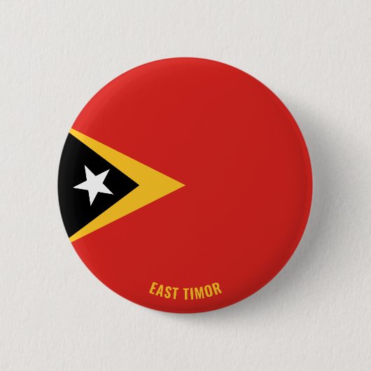 Ost-Timor-Flagge Charming Patriotic Button (Vorderseite)