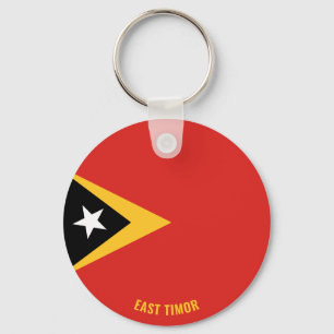 Ost-Timor-Flagge Charming Patriotic Schlüsselanhänger