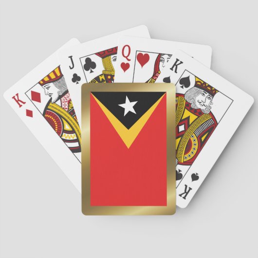 Ost-Timor-Flagge Spielkarten (Rückseite)