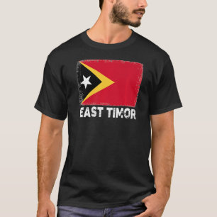 Ost-Timor-Flagge Unterstützung der Bevölkerung Ost T-Shirt