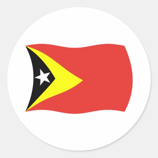 Ost-Timor-Flaggenaufkleber Runder Aufkleber (Vorderseite)